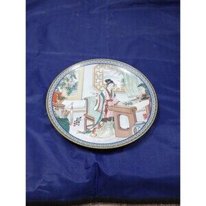 Set Of Three Chinese Imperial Jingdezhen Porcelain Red Mansion Beauties Plates